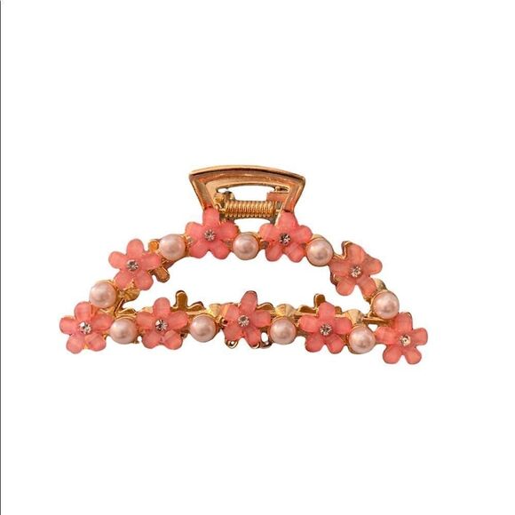 Pearl and Flower 🌸 Hair Claw - Picture 3 of 3